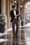 Men's North Flexible Relaxed Elastic Waist Jogger Pants Brown M702-R0311-01 - 8