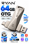 64 Gb Otg Flash Memory Type-C Otg Flash USB Data Memory - 2