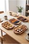 Bella - 4-Piece Real Acacia Wood Multi-Purpose Decorative Presentation Tray - 4