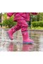 Koko Pink Children's Rain Boots with Colored Soles and Waterproof Wrap - 2