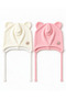 Outer Part: Cotton Inner Part: 100% Cotton 2-Piece Baby Beanie