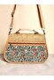 Authentic Patterned Suede Cover Hand and Shoulder Bag - 3