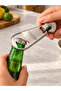 Zipper Design Metal Bottle Opener with Magnet Refrigerator Opener Decor Ornament - 3