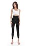 Laser Cut High Waist Slimming Non-marking Silicone Texture Anti-Slip Corset Leggings - 4