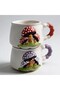 Relief Pattern 15 Different Models 2-Piece Mug, Hand-Crafted, 2D 360 Degree Patterned - 3