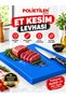 Polyethylene Meat Vegetable Cutting Board 60X40X2 cm Blue Color Sent.