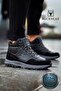 Men's Lace-Up Comfortable Comfortable Sole Boots Shoes Buck4280 Boromir Hi Black