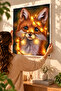 5D Diamond Painting Set 50X40Cm Fox Diamond Painting Canvas with Stones - 8