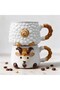 Relief Pattern 15 Different Models 2-Piece Mug, Hand-Crafted, 2D 360 Degree Patterned - 3