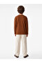 Label Detailed Cotton Crew Neck Long Sleeve Buttoned Henley Collar T-Shirt - 4
