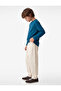 Label Detailed Cotton Crew Neck Long Sleeve Buttoned Henley Collar T-Shirt - 3