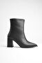 Zrt05Mk01 Premium 7.5 cm Thick Heeled Black Winter Women's Boots - 7