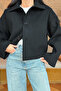 Short Cut Balloon Sleeve Imported Anti-Pilling Cashmere Fabric Women's Jacket - 2
