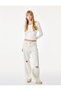 Viscose Blended Gathered Boat Neck Layered Long Sleeve T-Shirt - 2
