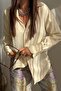 Satin Shirt Bej - 7