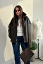 Leather Jacket with Hidden Pockets Aci Brown