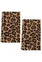 2pcs 2Pcs, Brown Leopard Print Kitchen Towels, 40Cm*60Cm Towel Set, Super Absorbent Soft Cleaning Cl - 5