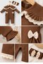 Adel Scalloped Ruffled 100% Cotton Baby Girl Jumpsuit - 2
