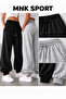 Mnk Sport - Black Gray Men's Sweatpants with Pockets 2 Pcs - 3