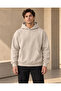 Unisex Oversize Hooded Kangaroo Pocket 3 Thread Raster Sweatshirt - 5