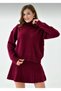Women's High Neck Knit Sweater and Pleated Mini Skirt Two-Piece Set - 7