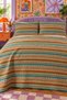 Ethnic Pattern Double Printed Pique (200x220 Cm) Brown - 5