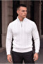 Bardem Men's Half-Zip Cable-Knit Sweater - Ecru - 4