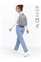 2200 Gray Water Resistant Fabric School Bag Unisex Daily School Backpack - 3