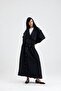 İzla long flared front buttoned side pockets skirt - 3