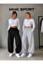 Mnk Sport Black Gray Unisex Jogger Sweatpants