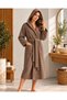 100% Cotton Hooded Bathrobe Unisex Women Men |   Soft Bathrobe with Belted Pockets. - 2