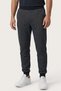 Black Drop Pattern Cuffed Leg Sweatpants - 2