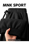 Mnk Sport - Black Gray Men's Sweatpants with Pockets 2 Pcs - 5