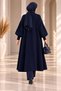 Women's oversized beardy knit long cardigan with button detail - 6