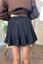 Pi̇lese Detail Shorts Skirt - 4