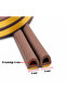 Adhesive 5X2=10 Meters (Brown) Door Window Tape Wick Cold Rubber Tapes. - 2