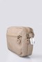 Women's Crossbody Three-Compartment Zippered Crinkle Casual Shoulder Bag Gray and Beige Set of 2 - 7