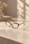Heli̇os- Unisex Blue Light Protection Glasses for Women and Men Ce Document Screen Protector Anti Blue Light Leopard - 5