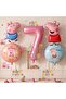 Peppa Pig & George Concept 7 Year Old Foil Balloon Set Birthday Set