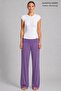 Women's Viscose Flat Cut Bottom Pajamas Dark Lilac