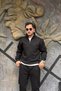 Men's 3 Thread Yarn Embroidered Sweatshirt with Stand Collar and Half Zipper Sun208 - 6