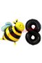 Bee Bee Concept 8 Years Old Balloon Set Bee Balloon and Black Number Balloon Birthday Balloon Set - 2