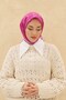 Olinda Scarf - Fuchsia Gray - 5