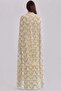 Stone and Cape Detailed Lace Guipure Exclusive Hijab Evening Dress Stone 1110 - 5