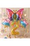 Colorful Butterfly Theme 2nd Birthday Balloon Set Butterfly Spring Theme Birthday Balloons