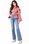Tie-Up Shirt Trendy Buttoned Shirt - 5