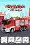 1:12 Scale Realistic Design Toy Fire Truck with Sound, Light and Water Spray and Ladder
