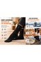 Unisex Thermal Towel Socks 5 Pairs Black Thick Winter Socks - 6