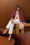 Women's Embroidered Tassel Jacket – Floral Pattern Stand Collar Bohemian Vintage Design - 2