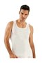 Underwear Passage White Thick Strap Bamboo Men's Singlet - 2